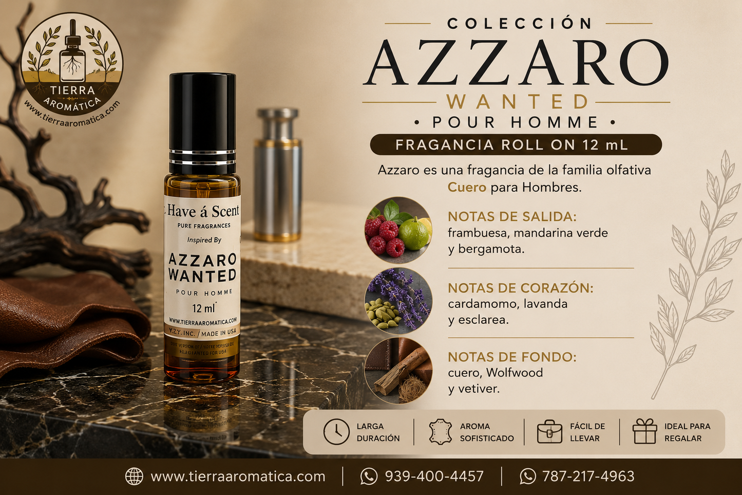 Azzaro Wanted roll on 12 ml