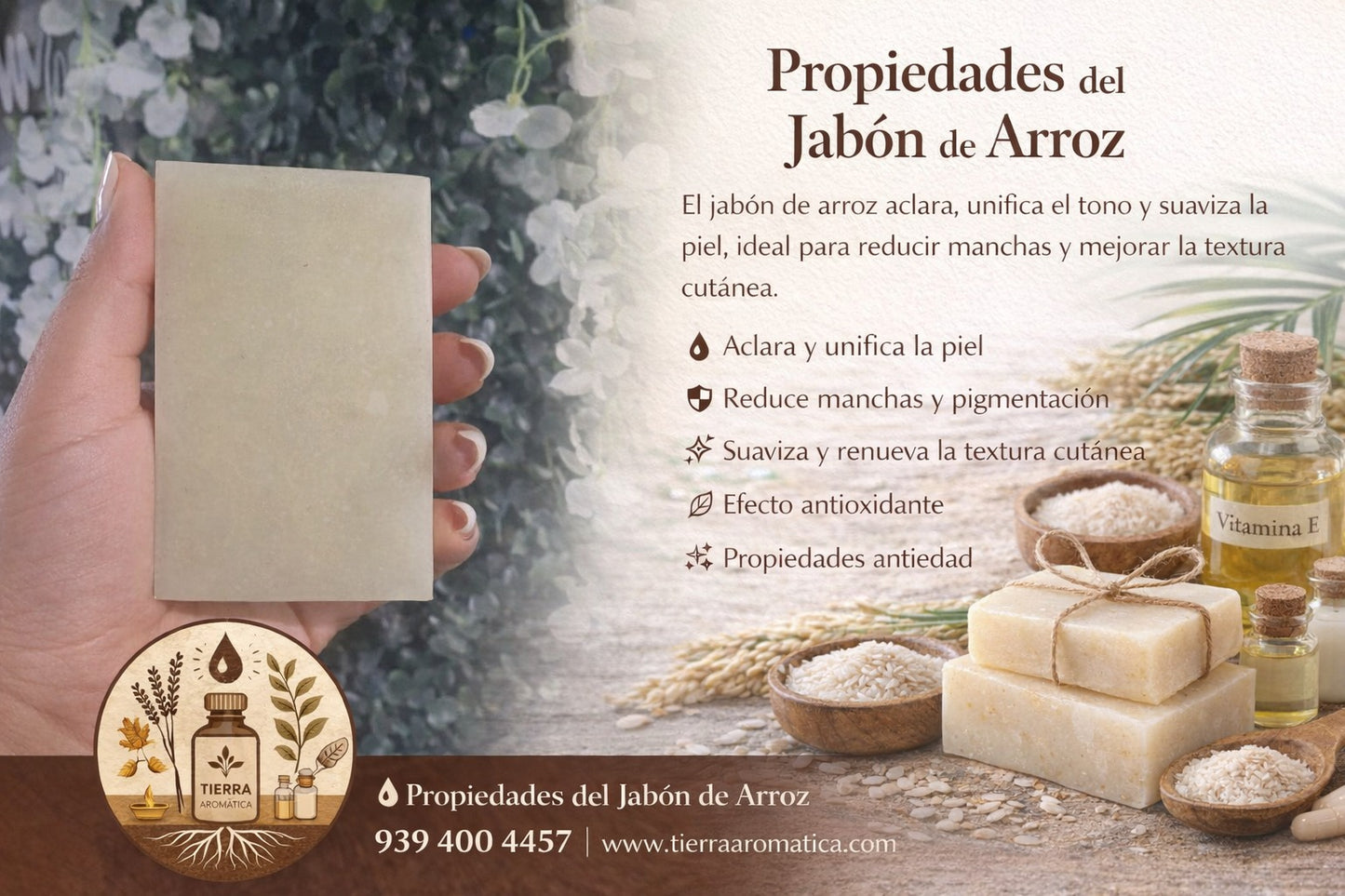 Jabón Artesanal de Arroz