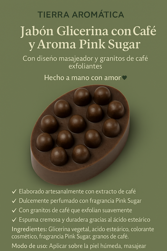 - Jabón Glicerina Café ☕ + Pink Sugar