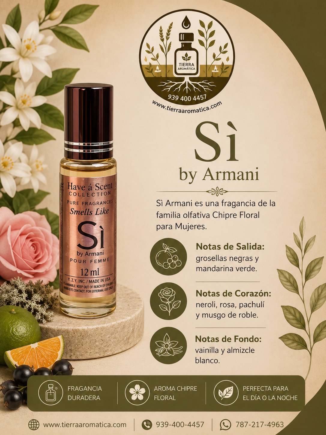 Si Armani  roll on 12 ml