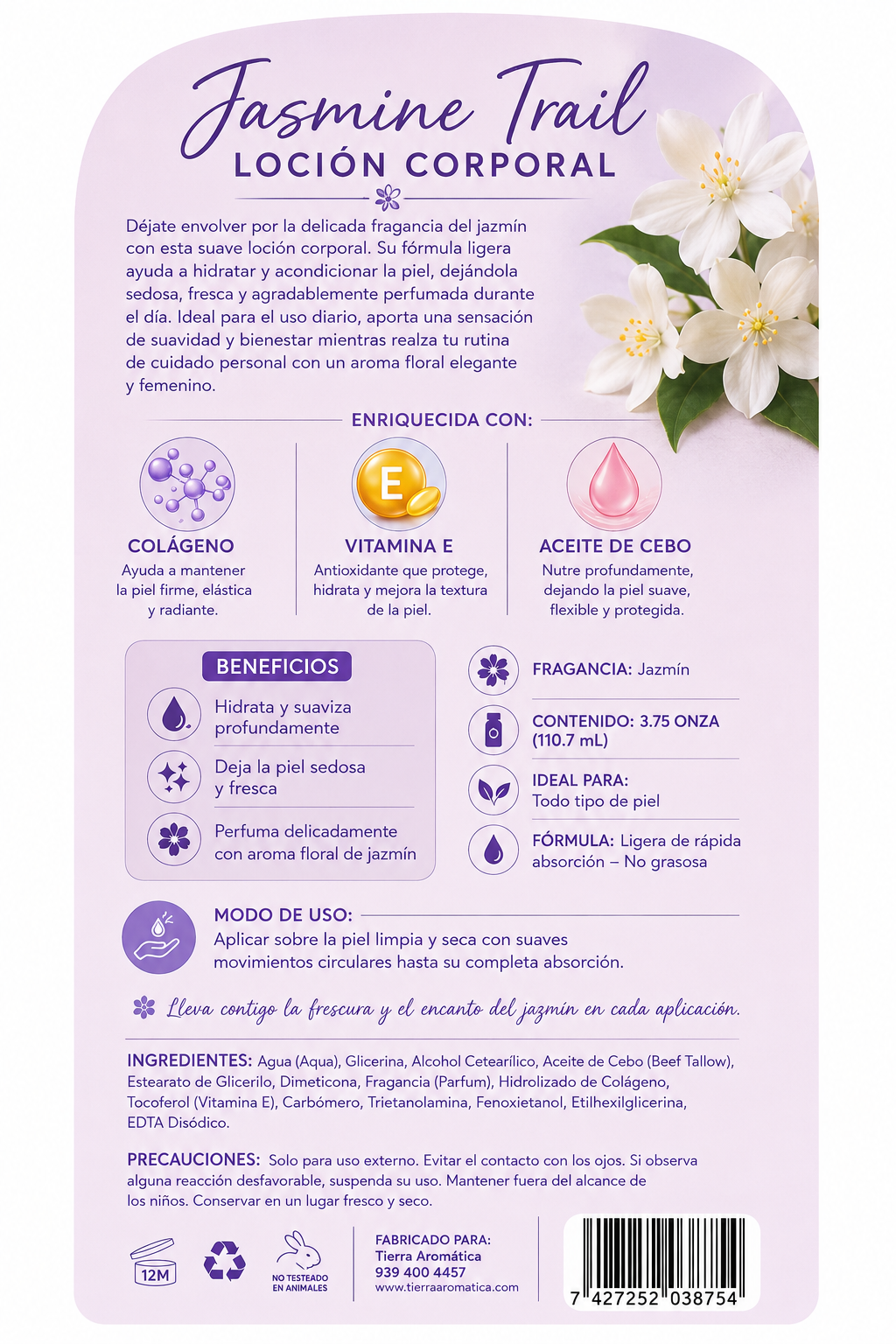 Jasmine Trail – Loción Corporal