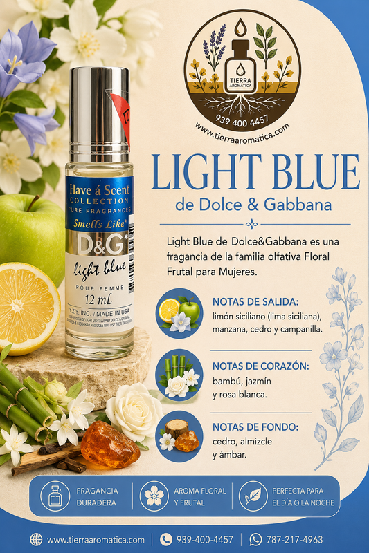 Light Blue de D&G roll on 12 ml