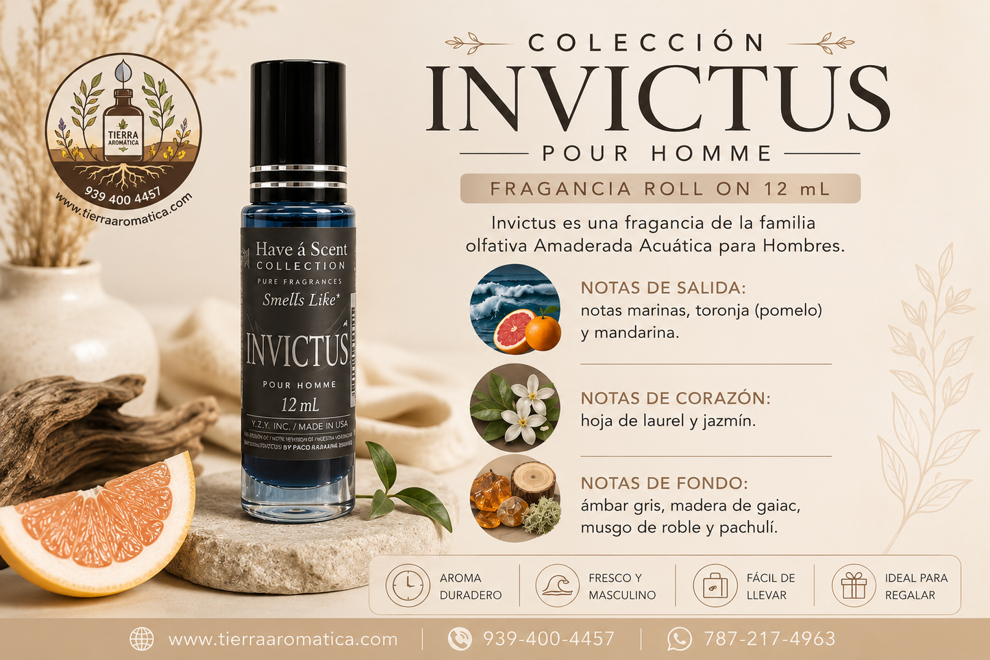Invictus roll on 12 ml