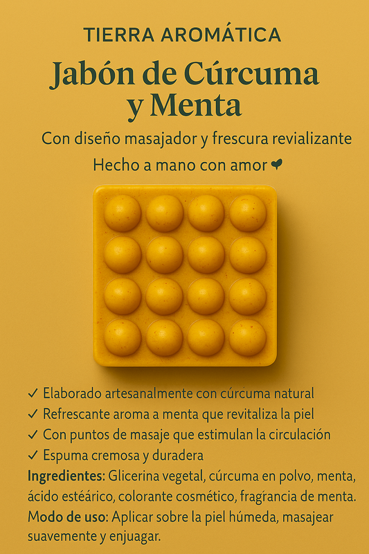 Jabón de Cúrcuma y Menta
