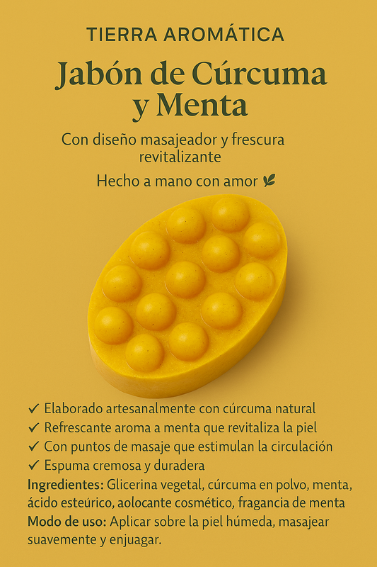 Jabón de Cúrcuma y Menta